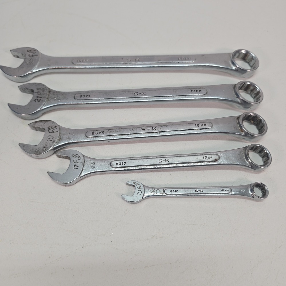 S-K Tools 5 piece metric combination 12 pt. wrench‎ set